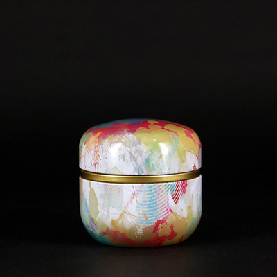 Universāls aizzīmogots mazs metāla tējas Caddy Mini pārnēsājamas ceļojumu apaļas kannas iepakojuma kaste dzelzs uzglabāšanas burka