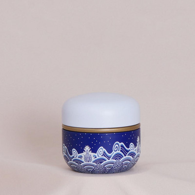 Universāls aizzīmogots mazs metāla tējas Caddy Mini pārnēsājamas ceļojumu apaļas kannas iepakojuma kaste dzelzs uzglabāšanas burka