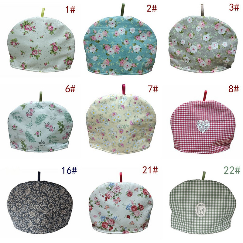 1Gb tējkannas izolācijas vāks ar putekļiem dekorēts mājsaimniecības ārējā kokvilnas apdrukāta tēja Mājas viesnīcu āra aizsardzības instrumenti Daļas 2023