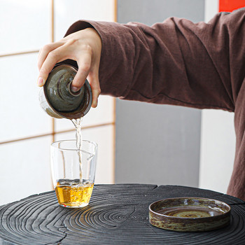 Κεραμικό Sancai gaiwan 130ml φλιτζάνια τσαγιού Vintage Zen Kung Fu Drinking Tea Cup Bowl Μεγάλο φλιτζάνι τσαγιού