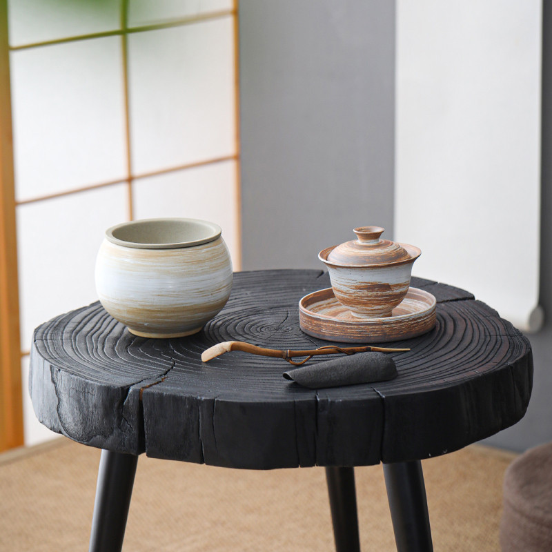 Keramikas Sancai gaiwan 130 ml tējas krūzes Vintage Zen Kung Fu dzeramā tējas tase Tējas bļoda liela tējas krūze