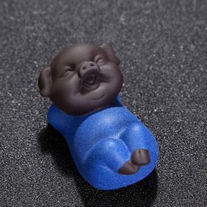 Ķīniešu stila roku darbs Mazais mūks Tēja Mājdzīvnieks purpura smilšu buda Mūks Tējas paplātes dekoru aksesuāri tējas komplekts Dekorācija