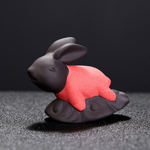 Ķīniešu stila roku darbs Mazais mūks Tēja Mājdzīvnieks purpura smilšu buda Mūks Tējas paplātes dekoru aksesuāri tējas komplekts Dekorācija