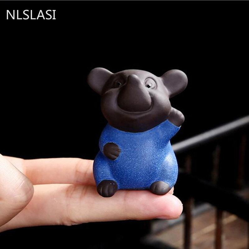 Ķīniešu stila roku darbs Mazais mūks Tēja Mājdzīvnieks purpura smilšu buda Mūks Tējas paplātes dekoru aksesuāri tējas komplekts Dekorācija