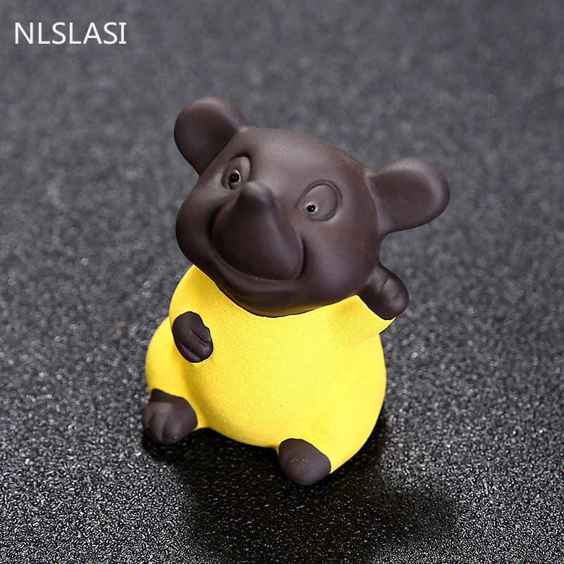 Ķīniešu stila roku darbs Mazais mūks Tēja Mājdzīvnieks purpura smilšu buda Mūks Tējas paplātes dekoru aksesuāri tējas komplekts Dekorācija