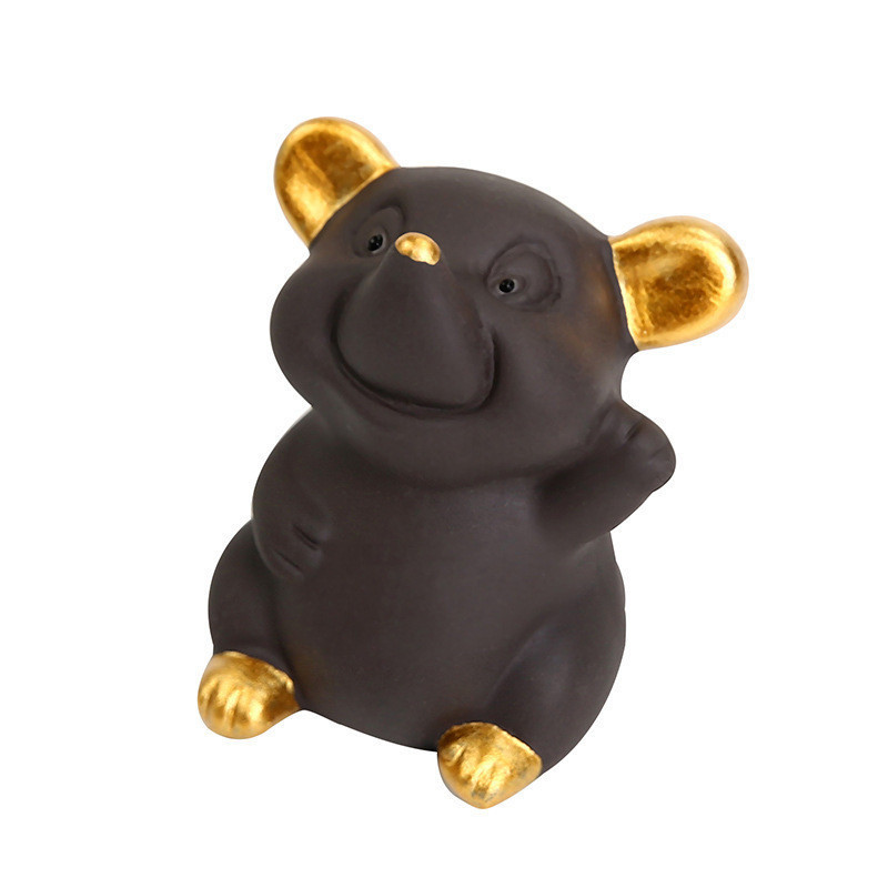 Ķīniešu stila roku darbs Mazais mūks Tēja Mājdzīvnieks purpura smilšu buda Mūks Tējas paplātes dekoru aksesuāri tējas komplekts Dekorācija