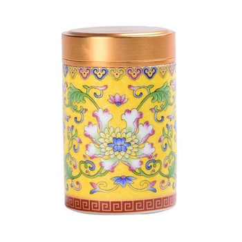 Ceramic Tea Caddy Φορητό σμάλτο Μικρό κουτί τσαγιού Μίνι αποθήκευσης ταξιδιού Σφραγισμένο κουτί Οικιακό δοχείο τσαγιού Διακόσμηση σπιτιού