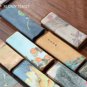 Ķīniešu krāsots sabiezināts tējas dvielis plīša imitācija briežu ādas absorbējošs lupatu galds mīksts tīrīšanas tējas salvetes auduma tējas piederumi