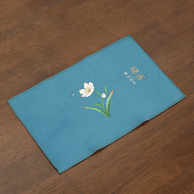 Ķīniešu krāsots sabiezināts tējas dvielis plīša imitācija briežu ādas absorbējošs lupatu galds mīksts tīrīšanas tējas salvetes auduma tējas piederumi