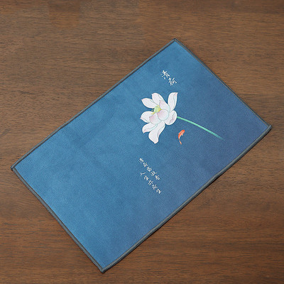 Ķīniešu krāsots sabiezināts tējas dvielis plīša imitācija briežu ādas absorbējošs lupatu galds mīksts tīrīšanas tējas salvetes auduma tējas piederumi