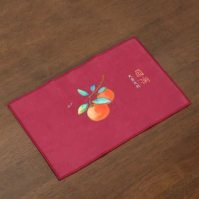 Ķīniešu krāsots sabiezināts tējas dvielis plīša imitācija briežu ādas absorbējošs lupatu galds mīksts tīrīšanas tējas salvetes auduma tējas piederumi