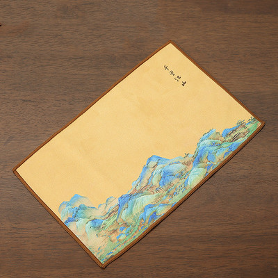 Ķīniešu krāsots sabiezināts tējas dvielis plīša imitācija briežu ādas absorbējošs lupatu galds mīksts tīrīšanas tējas salvetes auduma tējas piederumi