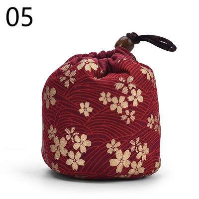 Pārnēsājams kokvilnas, tukšs auduma maisiņš Auduma maisiņš vienai tējkannai, lina tējkanna Sasietas tējas krūzes Tējas trauku uzglabāšanas maisiņi Ikdienas lietošanai