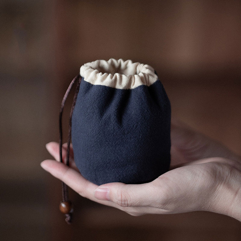 Pārnēsājams kokvilnas, tukšs auduma maisiņš Auduma maisiņš vienai tējkannai, lina tējkanna Sasietas tējas krūzes Tējas trauku uzglabāšanas maisiņi Ikdienas lietošanai