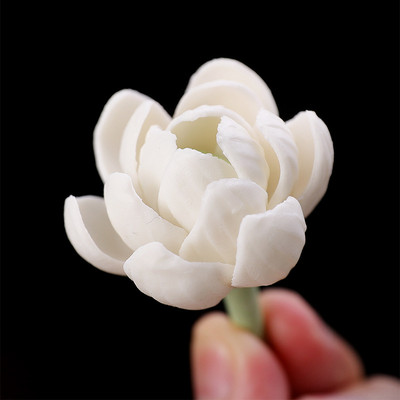 Jasmīna ziedu roku darbs keramikas ziedu figūriņas Boutique Tea Pet Keramikas dekorācijas mājas tējas ceremonijas rotājumiem