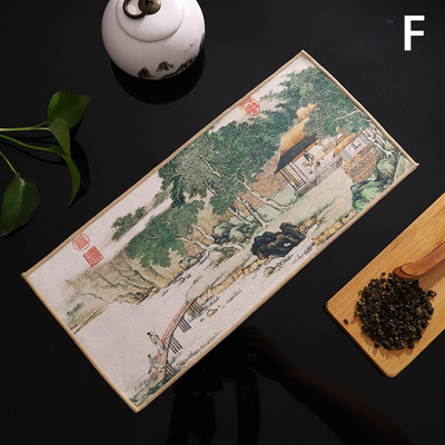 Krāsota tējas dvieļu uzsūcoša lupata, sabiezināta galda tīrīšanas audums, kokvilna, mājsaimniecības virtuves tīrīšanas audums, trauku tīrīšanas dvieļi