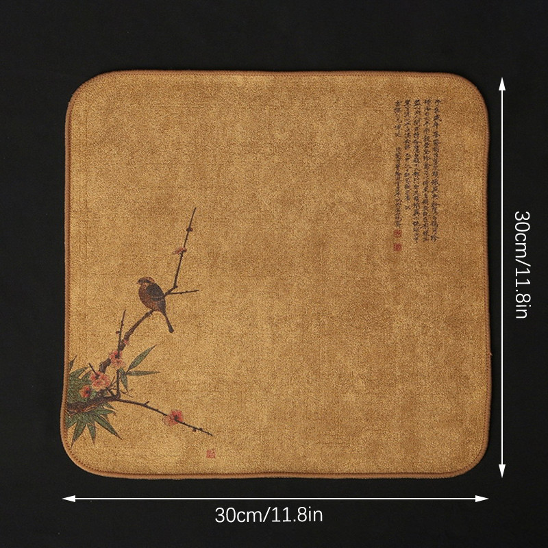 Krāsota tējas dvieļu uzsūcoša lupata, sabiezināta galda tīrīšanas audums, kokvilna, mājsaimniecības virtuves tīrīšanas audums, trauku tīrīšanas dvieļi