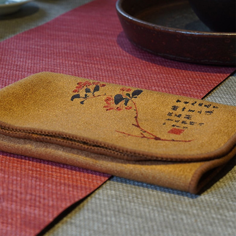 Krāsota tējas dvieļu uzsūcoša lupata, sabiezināta galda tīrīšanas audums, kokvilna, mājsaimniecības virtuves tīrīšanas audums, trauku tīrīšanas dvieļi