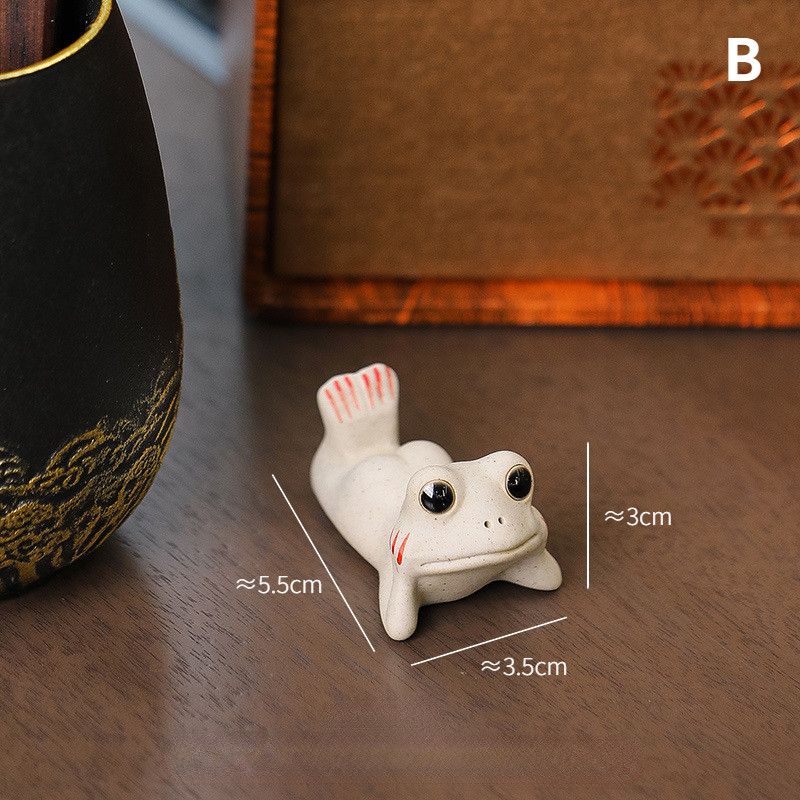 Jauna Varžu tēja Mājdzīvnieku tēja Keramikas amatniecība Mājas dekorēšana Lotosa Lapu Lotosa Galda apdare Tējas Ceremonijas Apdare Zen Nozīme