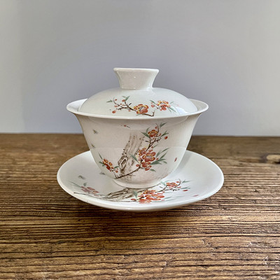 Stílusos Tea Te Juego Ceremony Tea De Travel Prémium kínai teáskészlet Retro Fu Kiegészítők Kerámia Luxus Gaiwan Kung