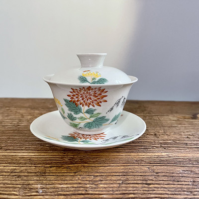 Stílusos Tea Te Juego Ceremony Tea De Travel Prémium kínai teáskészlet Retro Fu Kiegészítők Kerámia Luxus Gaiwan Kung