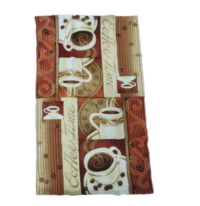 1 db 38x63cm, 6 szín, színes nyomtatott pamut konyhai mosogatórongy konyharuhás parti ajándék