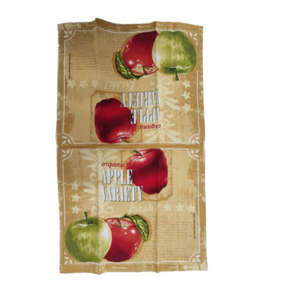 1 db 38x63cm, 6 szín, színes nyomtatott pamut konyhai mosogatórongy konyharuhás parti ajándék