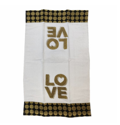 1 db 38x63cm, 6 szín, színes nyomtatott pamut konyhai mosogatórongy konyharuhás parti ajándék