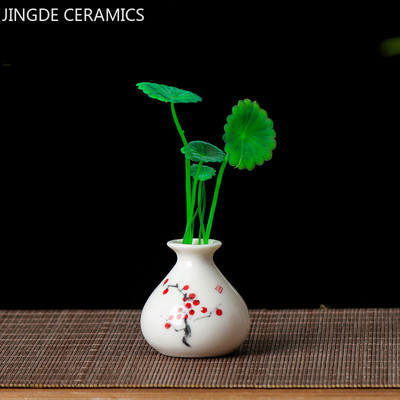 Mini vază creativă din ceramică pentru ceai, cu vârful degetelor pentru animale de companie, plante artificiale, bibelorie de masă, ornament hidroponic, set de ceai, accesorii de decor