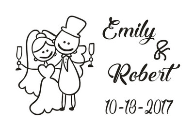 Jauns Monogrammas virtuves dvielis Personalizēts Logo Salvetes Kāzu ballīšu dekorācijas Saimnieces Dāvanas Trauku dvielis