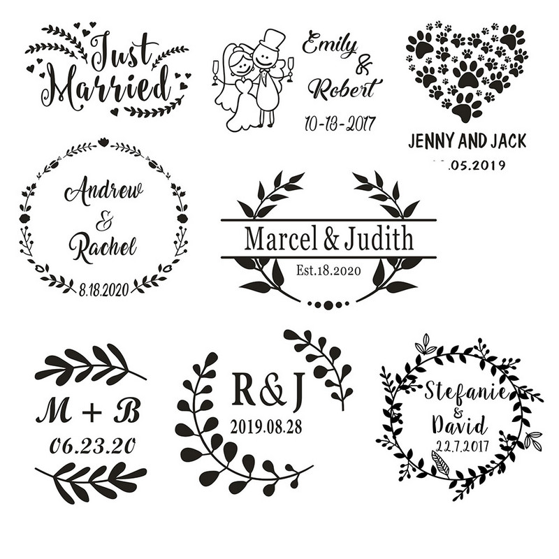 Jauns Monogrammas virtuves dvielis Personalizēts Logo Salvetes Kāzu ballīšu dekorācijas Saimnieces Dāvanas Trauku dvielis