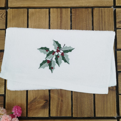 1gab, 45 × 30 cm 11"x17,7", Ziemassvētku kokvilnas dvielis vispārējai lietošanai sejai, roku matiem Home Hotel Travel ，virtuvei, mājām