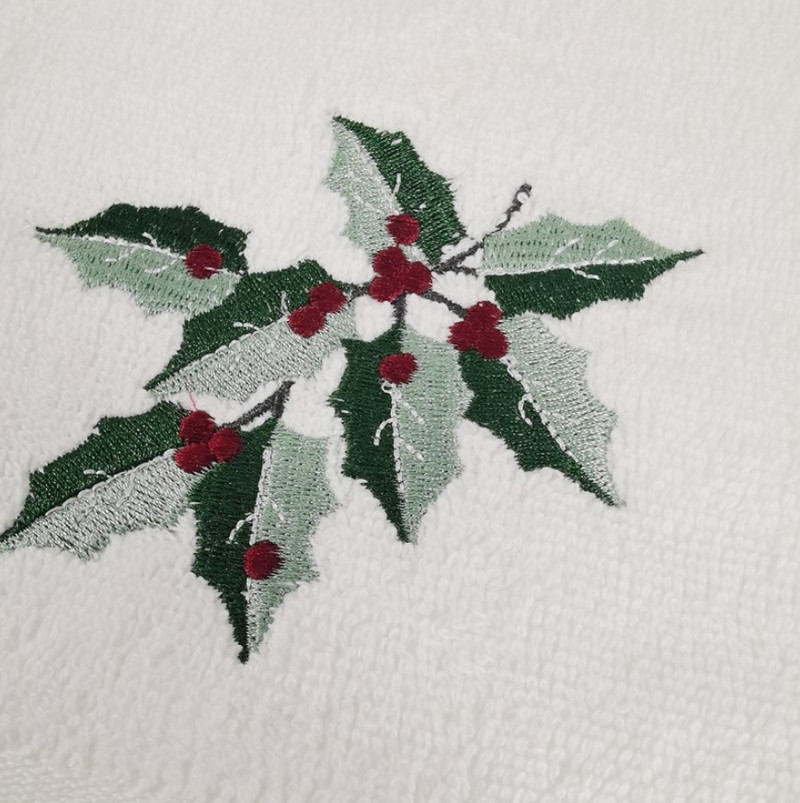 1gab, 45 × 30 cm 11"x17,7", Ziemassvētku kokvilnas dvielis vispārējai lietošanai sejai, roku matiem Home Hotel Travel ，virtuvei, mājām