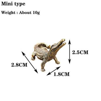 Tīra vara bronza Krokodilu tēja Mājdzīvnieki Mājdzīvnieki Amatniecība Lacoste Ornament Tējas ceremonijas piederumi Automašīnu dekorēšana