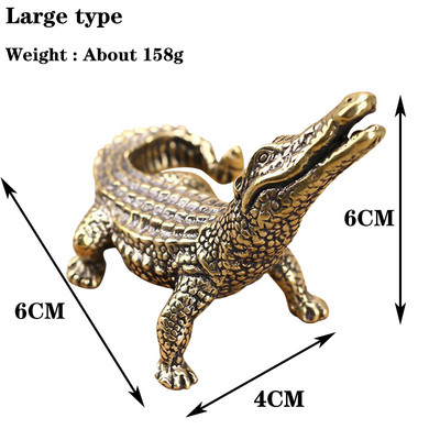 Tīra vara bronza Krokodilu tēja Mājdzīvnieki Mājdzīvnieki Amatniecība Lacoste Ornament Tējas ceremonijas piederumi Automašīnu dekorēšana