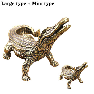 Tīra vara bronza Krokodilu tēja Mājdzīvnieki Mājdzīvnieki Amatniecība Lacoste Ornament Tējas ceremonijas piederumi Automašīnu dekorēšana