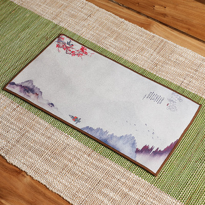 Ķīniešu krāsots biezs tējas dvielis, īpaši absorbējošs augstas klases tējas komplekts, aksesuāri virtuves dvielis Galda paklāji tējas salvete