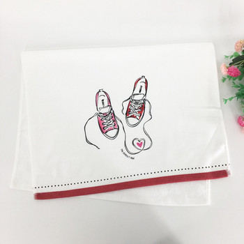 Хавлиена кърпа Памучен плат абсорбира вода салфетка за чай модна кърпа за ръце Карикатура на животни Дебела и плътна 70*45 см Нова