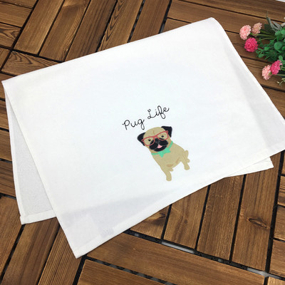 Tējas dvielis Kokvilnas audums uzsūc ūdeni tējas salvete roku dvielis modes Animal Cartoon Biezs un ciets 70*45cm Jauns