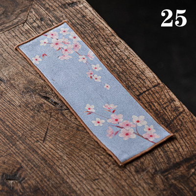 Paklājiņa komplektam Dvieļu galda paklājiņš Tējas uzsūcošs dekors Ķīniešu samta galda piederumi Audums virtuvei krāsota kokvilnas salvete