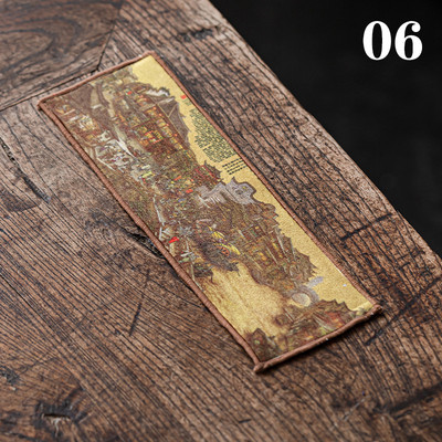 Paklājiņa komplektam Dvieļu galda paklājiņš Tējas uzsūcošs dekors Ķīniešu samta galda piederumi Audums virtuvei krāsota kokvilnas salvete