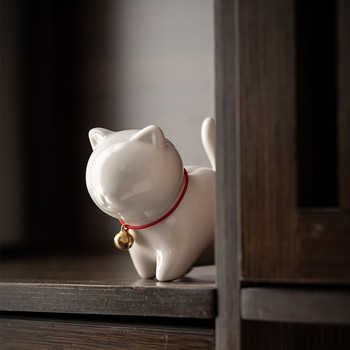 Κεραμικό Χειροποίητο Tea Pet Διακόσμηση Γραφείου Κουνγκ Φου Σετ Τσάι Τελετή Κινέζικο στολίδι Τσάι Φιγούρα Kitty Cat Tea Pet