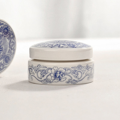 15 ml keramikas smaržu pulveris, medicīnas burka, porcelāns, pārnēsājams ceļojumu mini tējas burciņa, noslēgta kastīte uzglabāšanas trauka noformējums mūsdienīgs