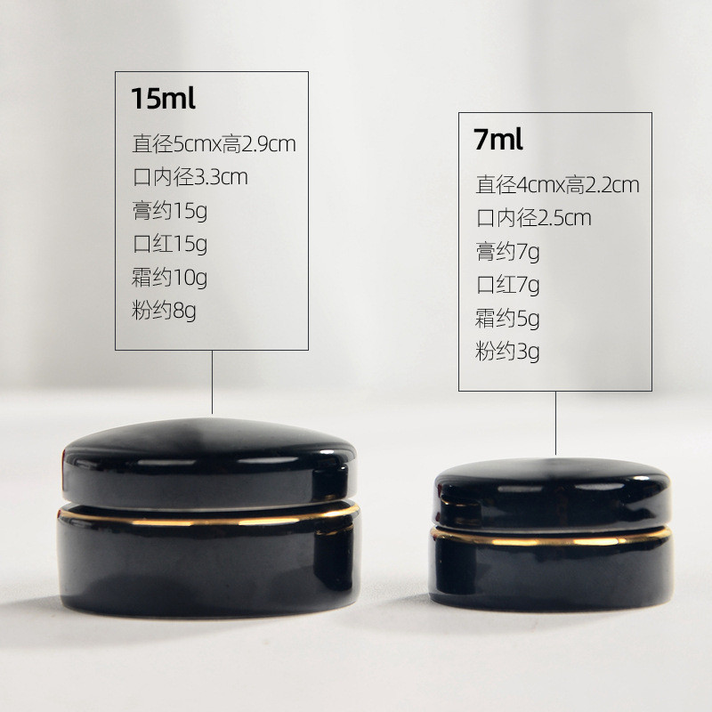 15 ml keramikas smaržu pulveris, medicīnas burka, porcelāns, pārnēsājams ceļojumu mini tējas burciņa, noslēgta kastīte uzglabāšanas trauka noformējums mūsdienīgs