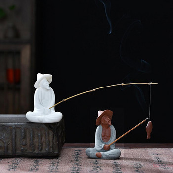 Статуя Фигурка Чай Орнамент Аксесоари Сладка керамична скулптура Декорация Подарък за чайна Подарък за деня на детето
