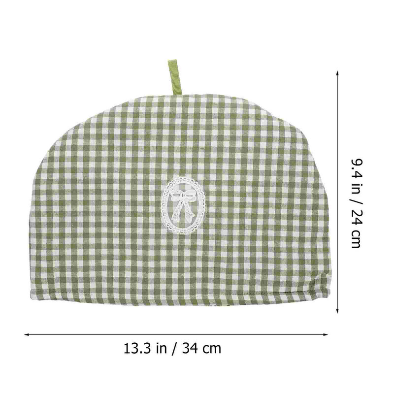 Vintage tējas krūzes tējkannas izolācijas vāks mājīgs, aizsargājošs 34x24x1cm siltinātājs kokvilnas tējkannas putekļu novēršana