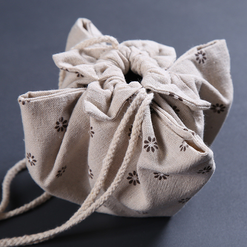 Kokvilnas kaņepju tējas komplekts uzglabāšanas auduma maisiņš Tangpo auduma pārsegs silts katla vāks karstā ūdens pārsegs Pārnēsājams ceļojumu tējas tases tējas kannas maisiņš ZD39