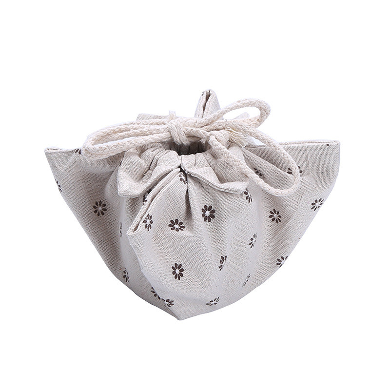 Kokvilnas kaņepju tējas komplekts uzglabāšanas auduma maisiņš Tangpo auduma pārsegs silts katla vāks karstā ūdens pārsegs Pārnēsājams ceļojumu tējas tases tējas kannas maisiņš ZD39