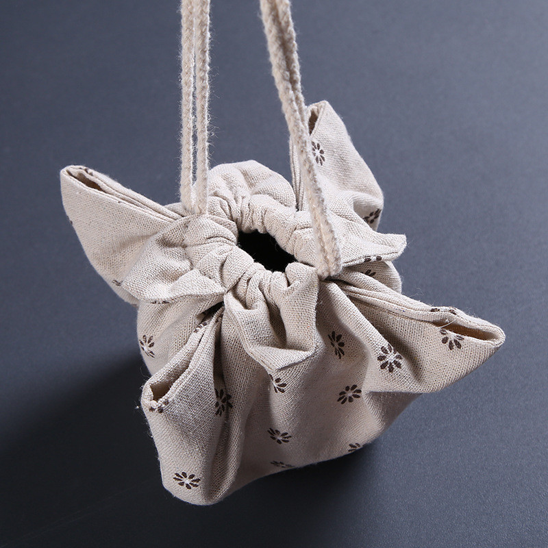 Kokvilnas kaņepju tējas komplekts uzglabāšanas auduma maisiņš Tangpo auduma pārsegs silts katla vāks karstā ūdens pārsegs Pārnēsājams ceļojumu tējas tases tējas kannas maisiņš ZD39