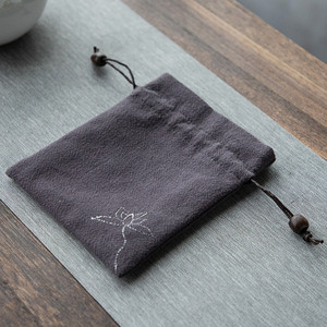 Tējas krūze Šķidruma maisiņš Kokvilnas lina pārnēsājams tējas krūzes maisiņš Tējas komplekts Piederumi Paka kabata 1 gab.